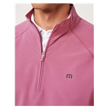 Travis Mathew AIR TRAM QUARTER ZIP Hoodie Herren Sweatshirt, rose wine