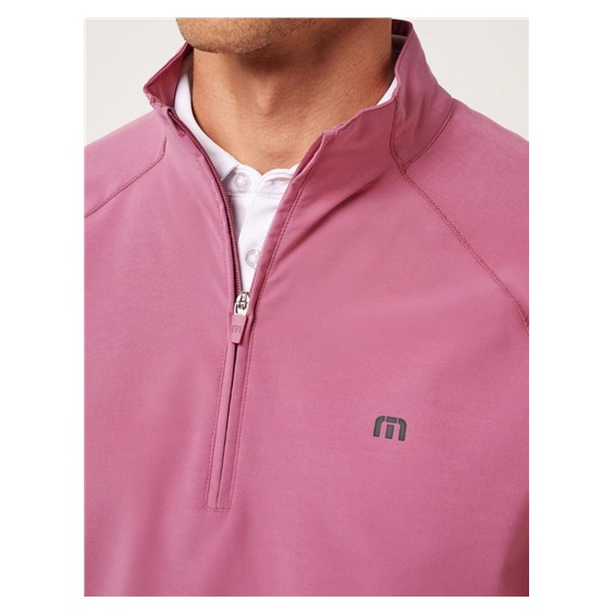 Travis Mathew AIR TRAM QUARTER ZIP Hoodie Herren Sweatshirt, rose wine