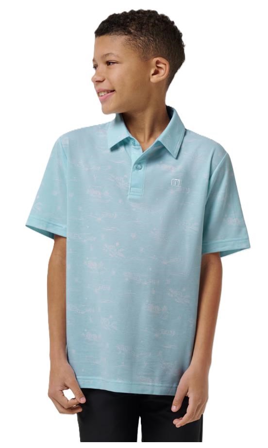 Travis Mathew TROPICAL ROAD Junior Poloshirt, blau