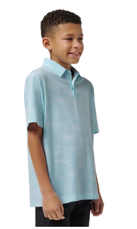 Travis Mathew TROPICAL ROAD Junior Poloshirt, blau