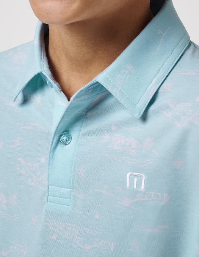Travis Mathew TROPICAL ROAD Junior Poloshirt, blau