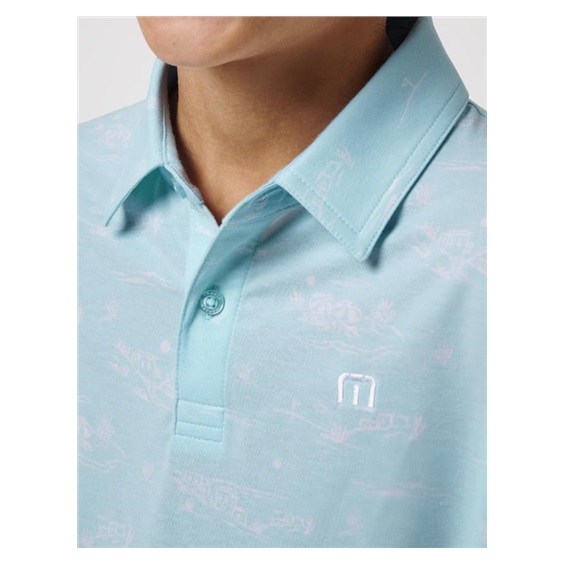 Travis Mathew TROPICAL ROAD Junior Poloshirt, blau