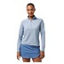 Travis Mathew Featherweightt Active zip long sleeve Damen Poloshirt, blau