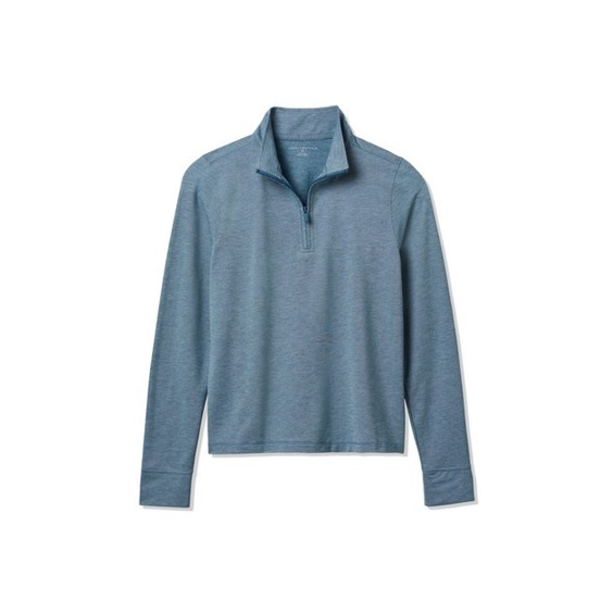 Travis Mathew Featherweightt Active zip long sleeve Damen Poloshirt, blau