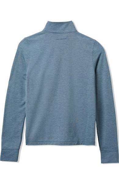 Travis Mathew Featherweightt Active zip long sleeve Damen Poloshirt, blau