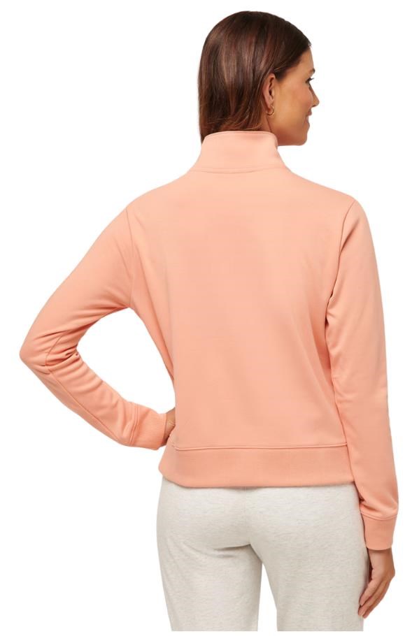 Travis Mathew Cloud Fleece Half-Zip Damen Sweatshirt, canyon sunset
