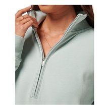 Travis Mathew Cloud Fleece Half-Zip Damen Sweatshirt, ether