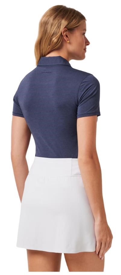 Travis Mathew Featherweight Active Damen Poloshirt, heather navy blazer