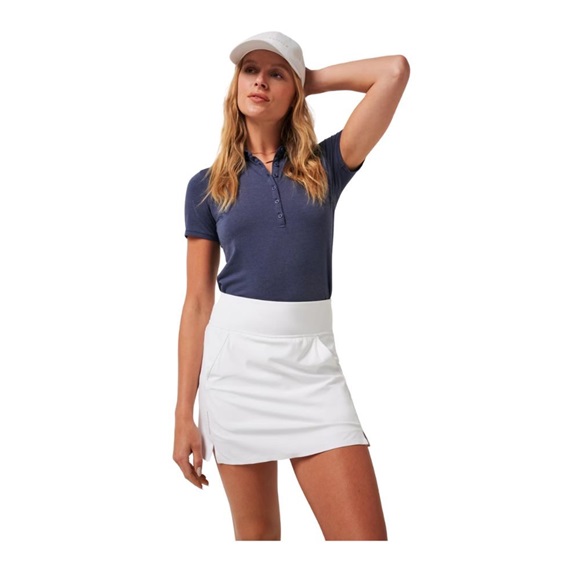 Travis Mathew Featherweight Active Damen Poloshirt, heather navy blazer