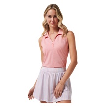 Travis Mathew Featherweight Active Damen ärmellos Poloshirt, lachsfarben