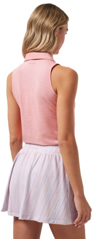 Travis Mathew Featherweight Active Damen ärmellos Poloshirt, lachsfarben