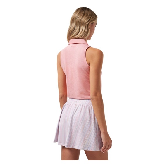 Travis Mathew Featherweight Active Damen ärmellos Poloshirt, lachsfarben