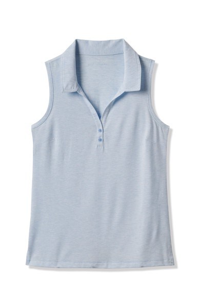 Travis Mathew Featherweight Active Sleeveless polo 2.0 Damen ärmellos Poloshirt, blau