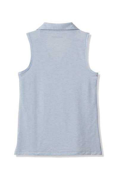 Travis Mathew Featherweight Active Sleeveless polo 2.0 Damen ärmellos Poloshirt, blau