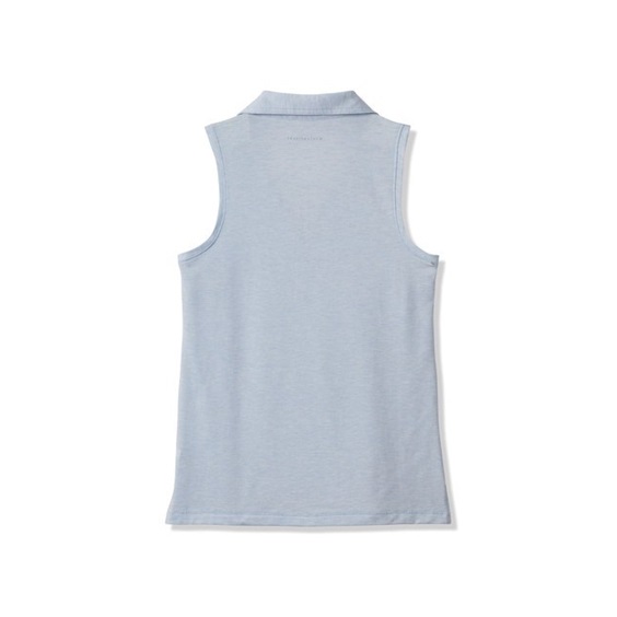 Travis Mathew Featherweight Active Sleeveless polo 2.0 Damen ärmellos Poloshirt, blau