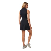 Travis Mathew Moveknit Sleeveless Polo Golfkleid, schwarz