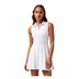 Travis Mathew Moveknit Sleeveless Polo Golfkleid, weiss