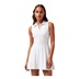 Travis Mathew Moveknit Sleeveless Polo Golfkleid, weiss