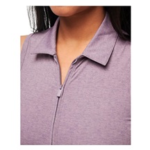 Travis Mathew Moveknit Sleeveless Polo Golfkleid, heather moonscape