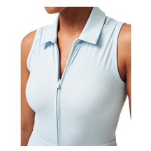 Travis Mathew Moveknit Sleeveless Polo Golfkleid, heather baby blue