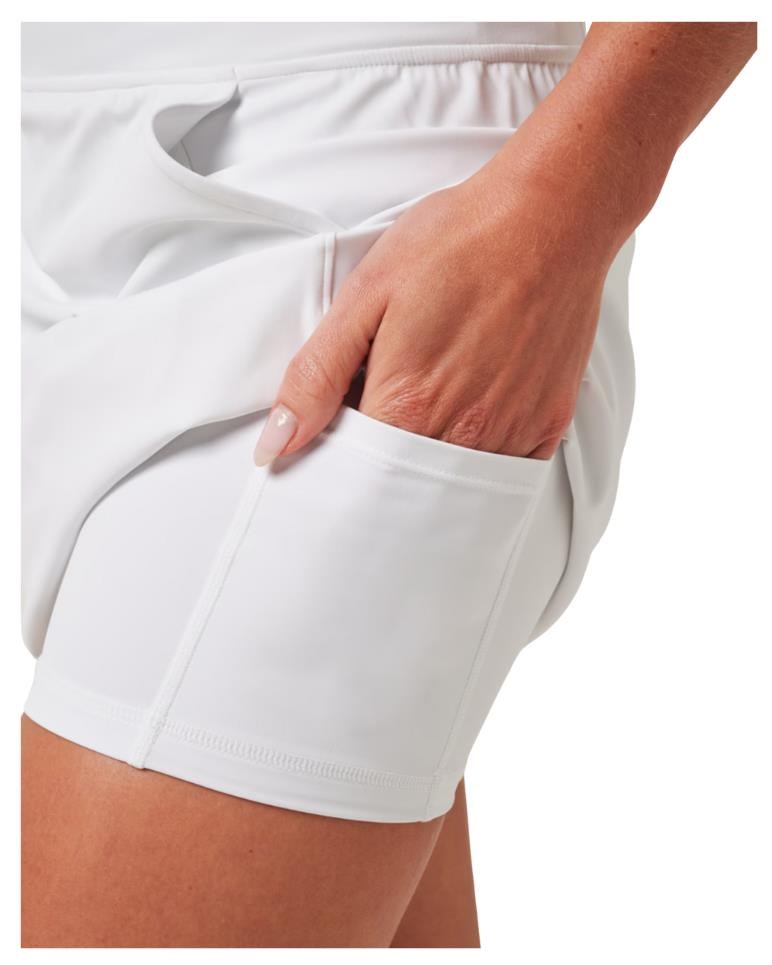 Travis Mathew Game Set Match Moveknit Golfrock, weiss
