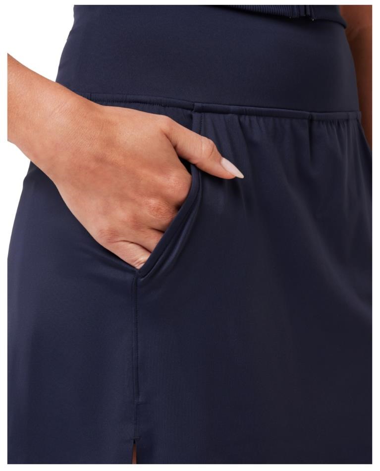 Travis Mathew Game Set Match Moveknit Golfrock, dunkelblau