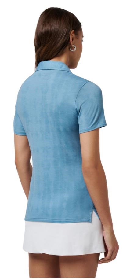 Travis Mathew Featherweight Active Printed Damen Poloshirt, smoke blue multi