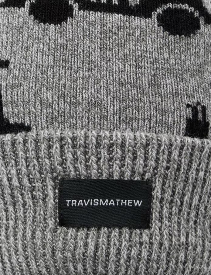 Travis Mathew Mapes Herren Wintermütze, grau