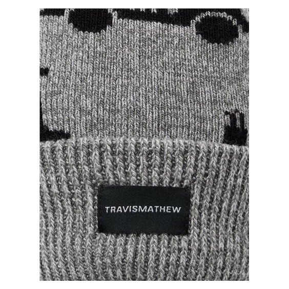 Travis Mathew Mapes Herren Wintermütze, grau