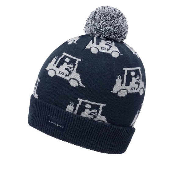 Travis Mathew Mapes Herren Wintermütze, blau