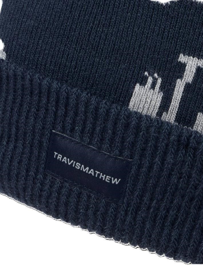 Travis Mathew Mapes Herren Wintermütze, blau