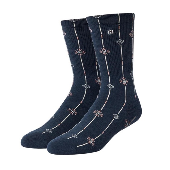 Travis Mathew Deco Crew unisex Socken, 1Paar, mood indigo