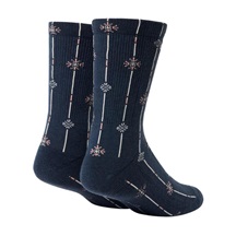 Travis Mathew Deco Crew unisex Socken, 1Paar, mood indigo