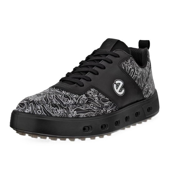 Ecco Street 720 Herren Golfschuhe, schwarz