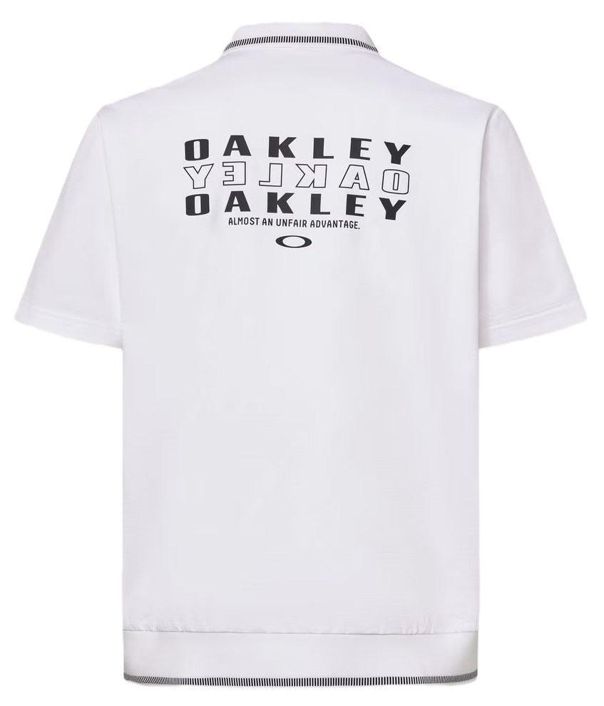 Oakley O-SYNC PACK ABSTRACT HEM Herren Poloshirt, weiss