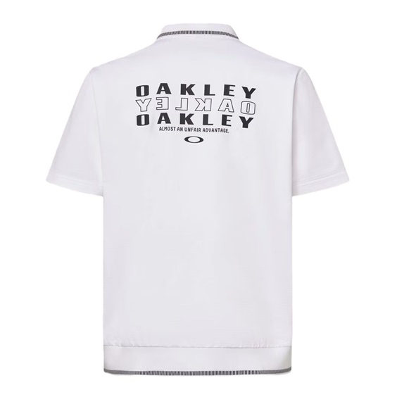 Oakley O-SYNC PACK ABSTRACT HEM Herren Poloshirt, weiss