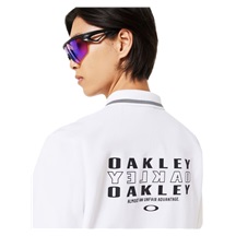 Oakley O-SYNC PACK ABSTRACT HEM Herren Poloshirt, weiss
