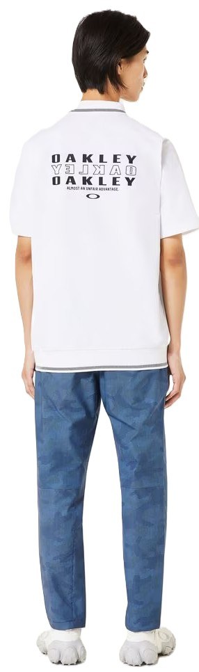 Oakley O-SYNC PACK ABSTRACT HEM Herren Poloshirt, weiss