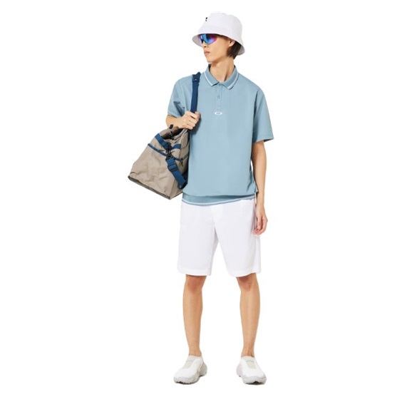 Oakley O-SYNC PACK ABSTRACT HEM Herren Poloshirt, blaues Eis
