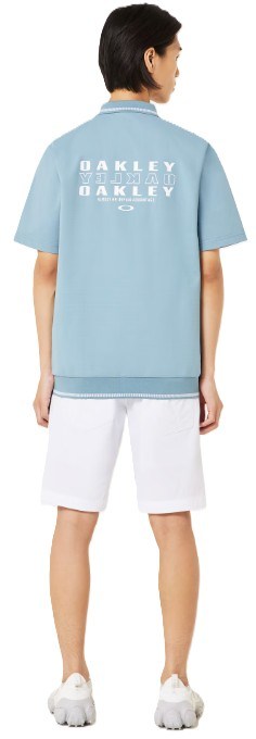 Oakley O-SYNC PACK ABSTRACT HEM Herren Poloshirt, blaues Eis