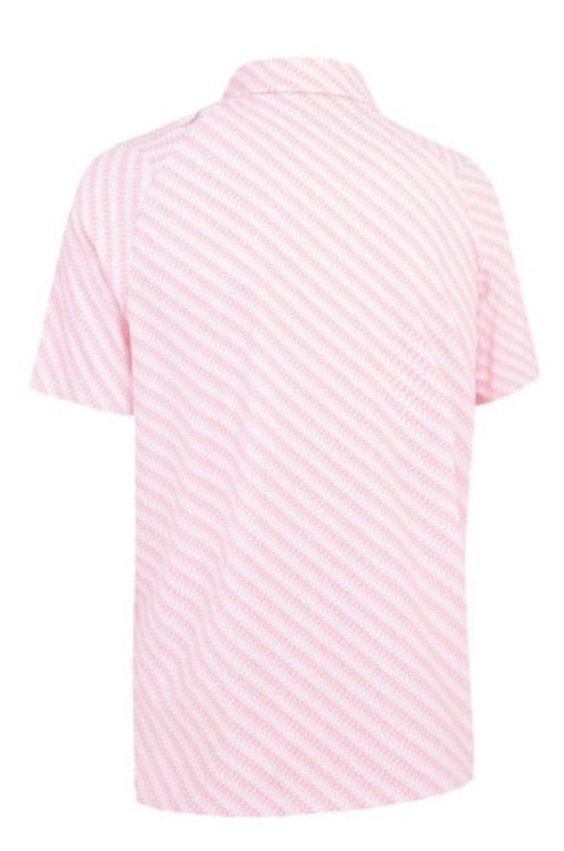 Callaway Twill Print Herren Poloshirt, strawberry pink