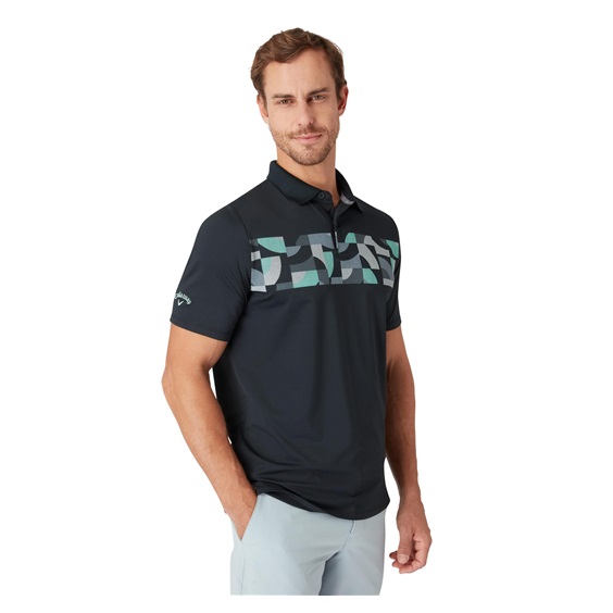 Callaway Optical ‘C’ Herren Poloshirt, caviar