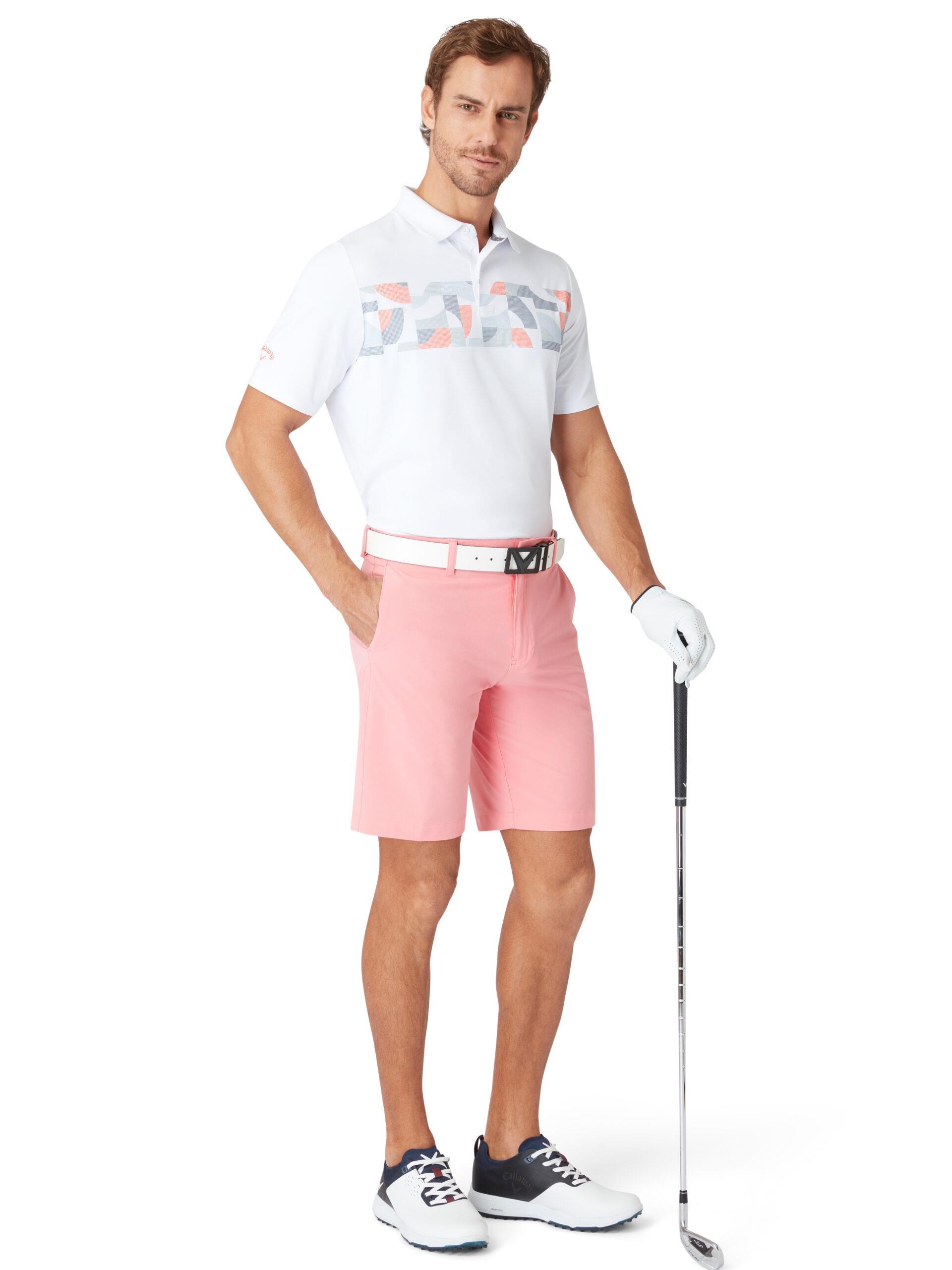 Callaway Optical ‘C’ Herren Poloshirt, weiss