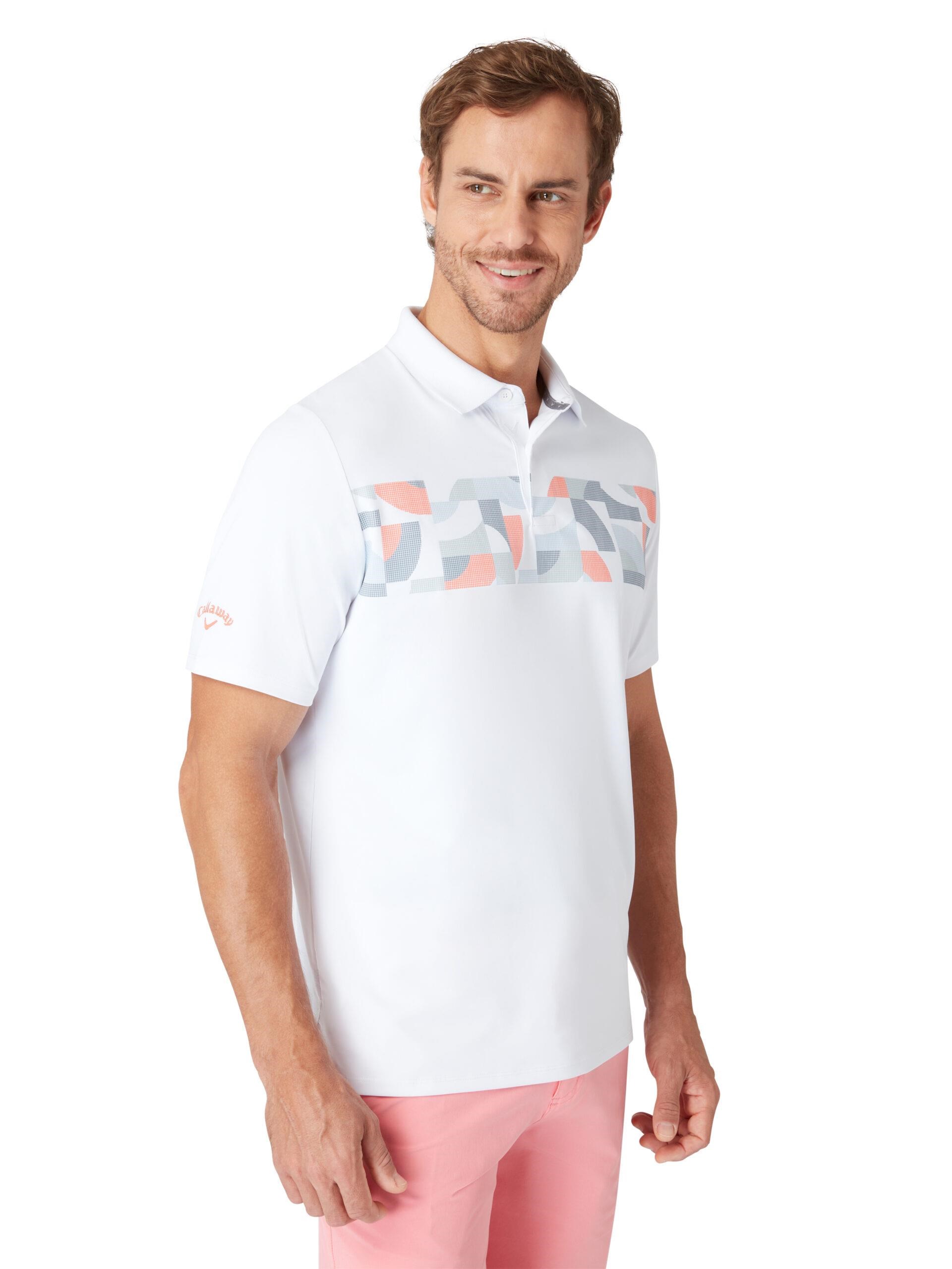 Callaway Optical ‘C’ Herren Poloshirt, weiss