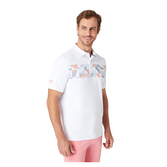 Callaway Optical ‘C’ Herren Poloshirt, weiss