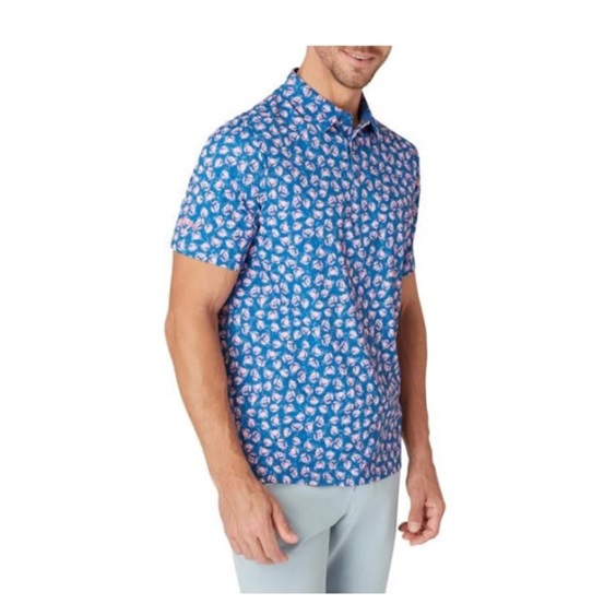 Callaway Crab Novelty Print Herren Poloshirt, galaxy blue