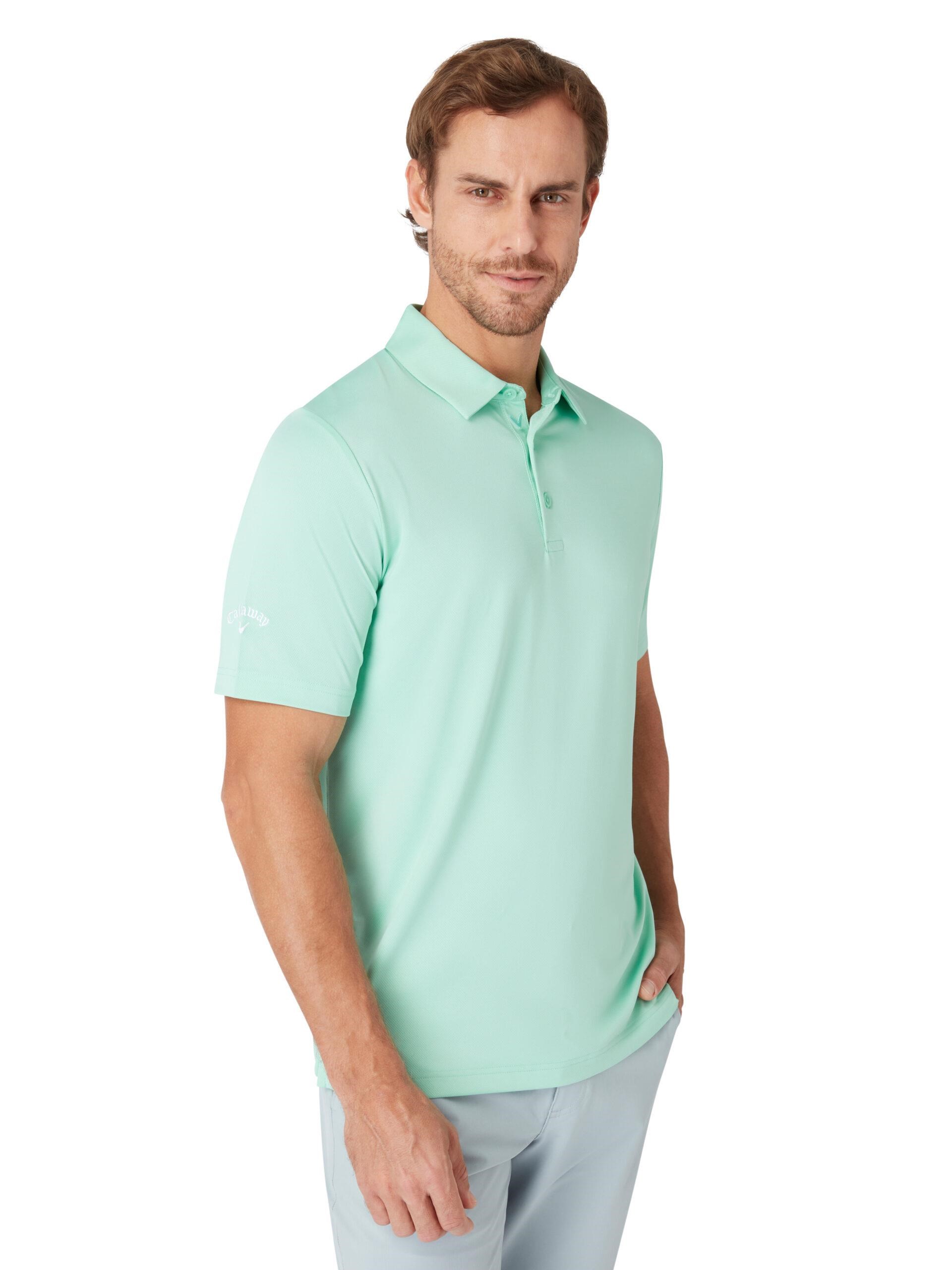 Callaway Swing Tech Solid Herren Poloshirt, neptune green