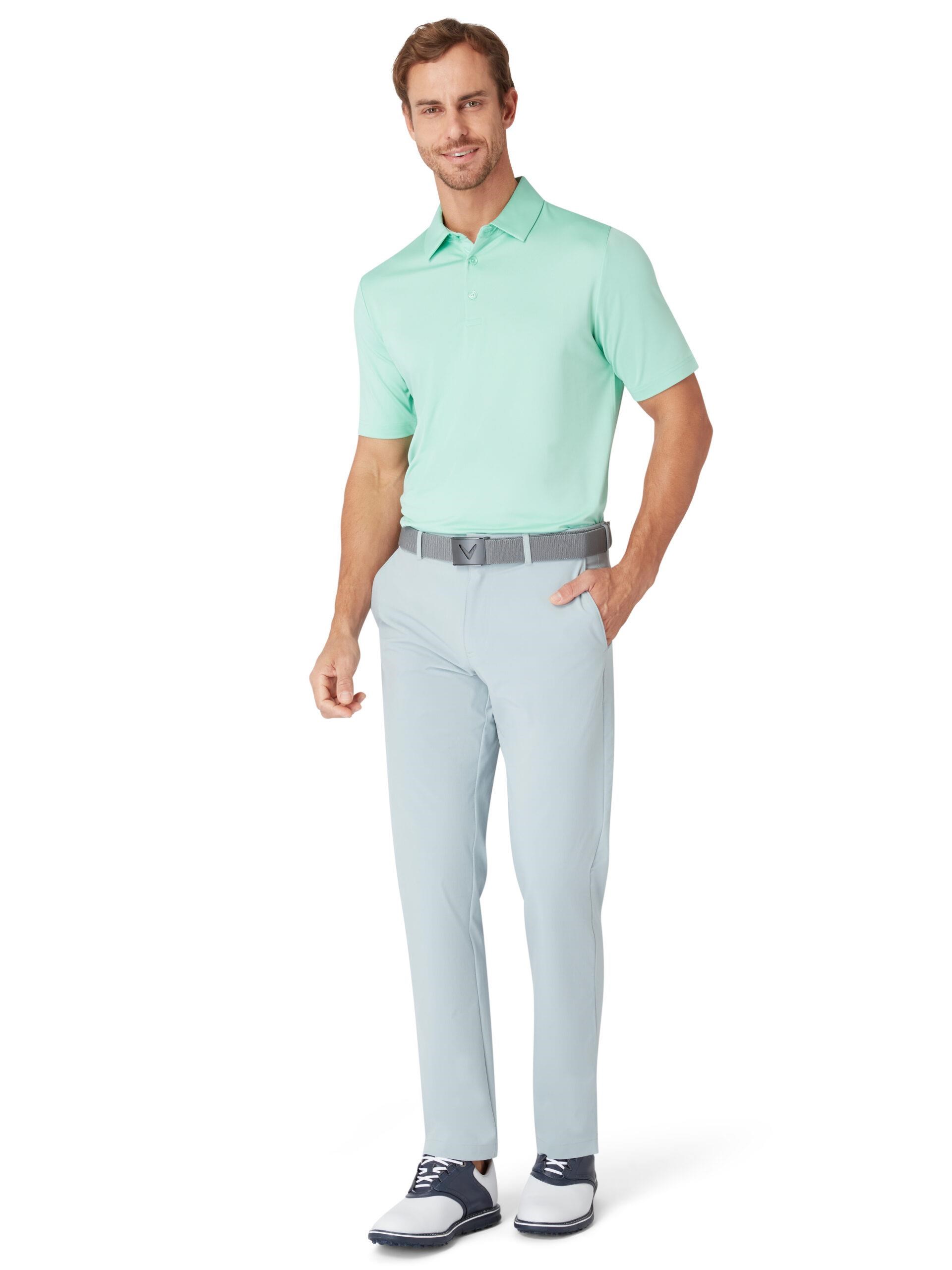 Callaway Swing Tech Solid Herren Poloshirt, neptune green