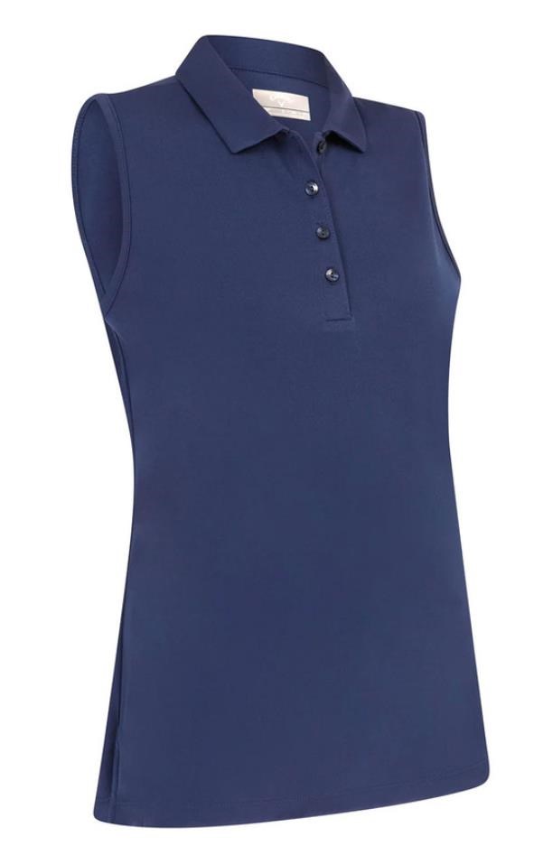 Callaway Tournament Sleeveless Damen Poloshirt, dunkelblau