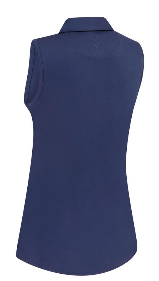 Callaway Tournament Sleeveless Damen Poloshirt, dunkelblau